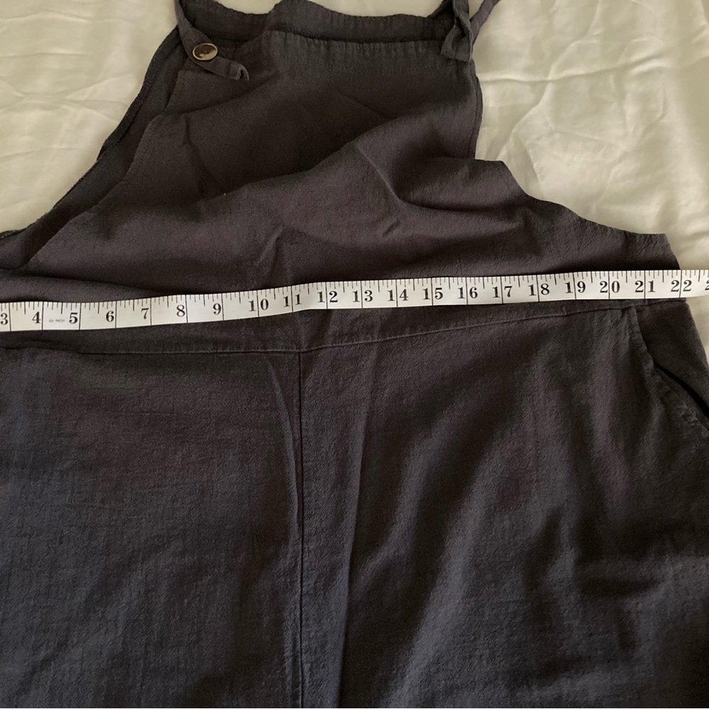 Gray bib Jumpsuit/overalls/romper large - Picture 5 of 8